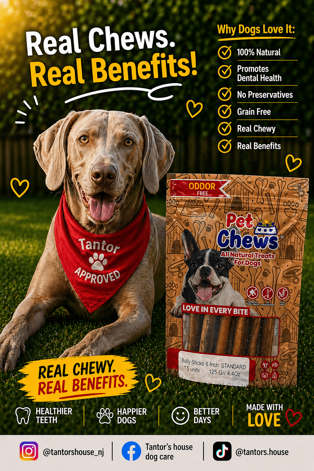 Bully sticks 6 inch - AURATECH | Tantor’s House