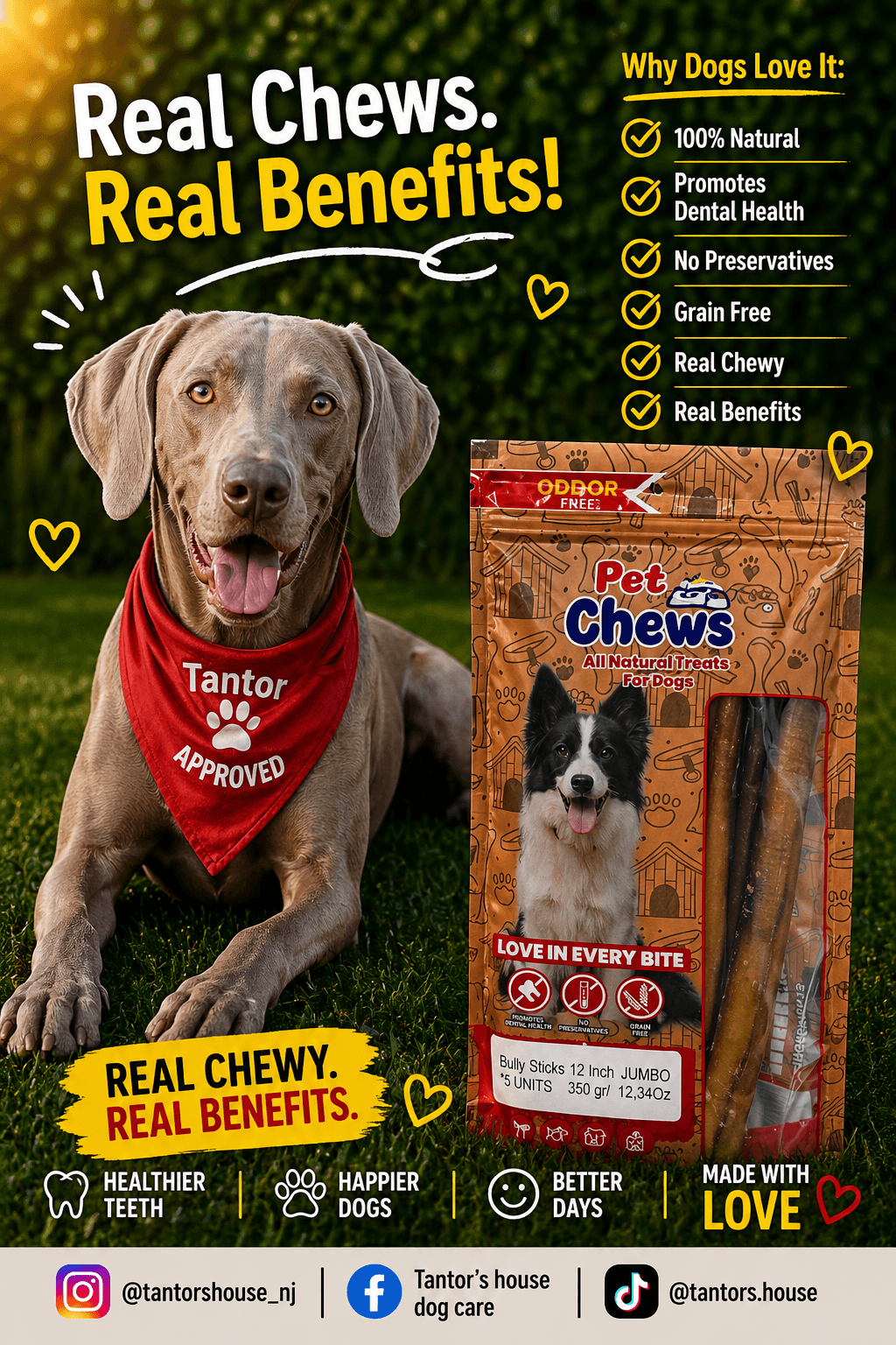 Bully sticks 12 inch - AURATECH | Tantor’s House
